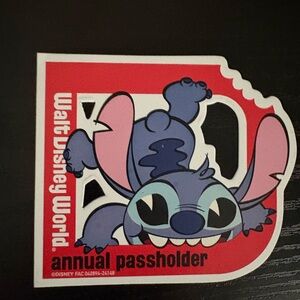 Disney Stitch Passholder Magnet